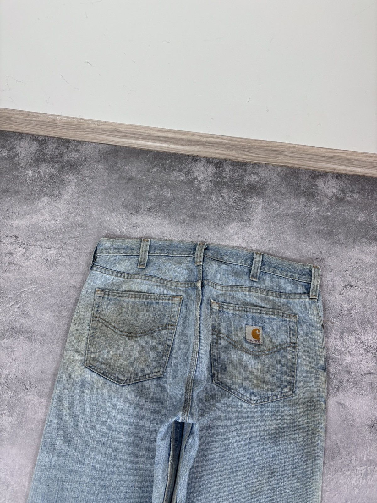 Carhartt Carhartt Men’s Denim Jeans Light Blue USA Distressed Size US 34 / EU 50 - 5 Thumbnail