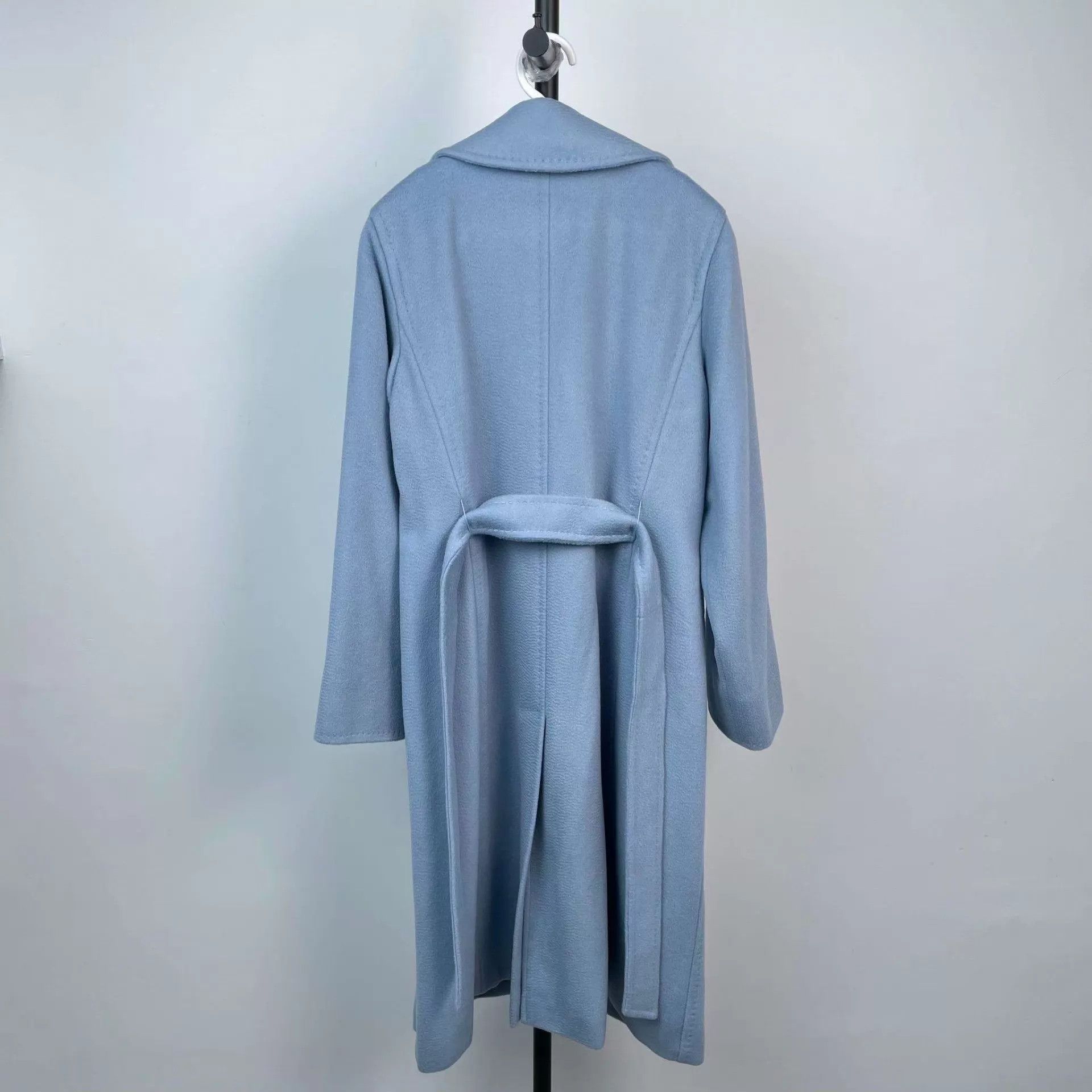 Max Mara Maxmara Blue Cashmere Coat 32 Size XXS / US 00 / IT 34 - 2 Thumbnail