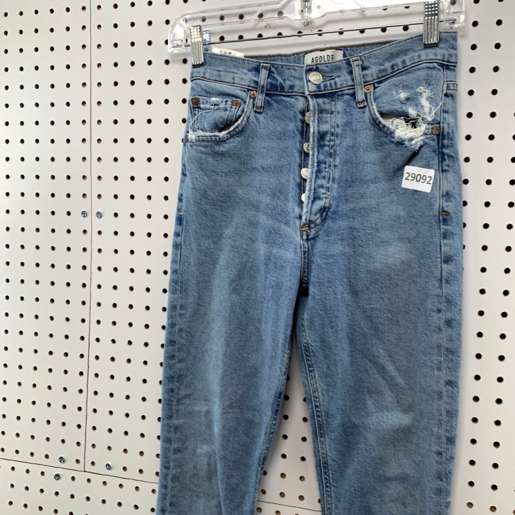 Agolde VINTAGE Agolde Los Angeles Denim Sknny Jeans Womens Size 24 Fits 24x26 Distressed Size 42" / US 20 - 3 Thumbnail