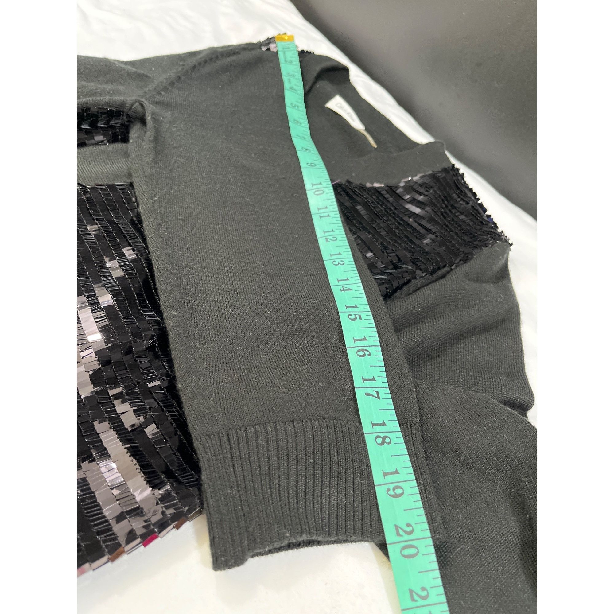 Calvin Klein Calvin Klein Women's Black Sequin Sweater/Cardigan Size XL S Size XL / US 12-14 / IT 48-50 - 7 Thumbnail