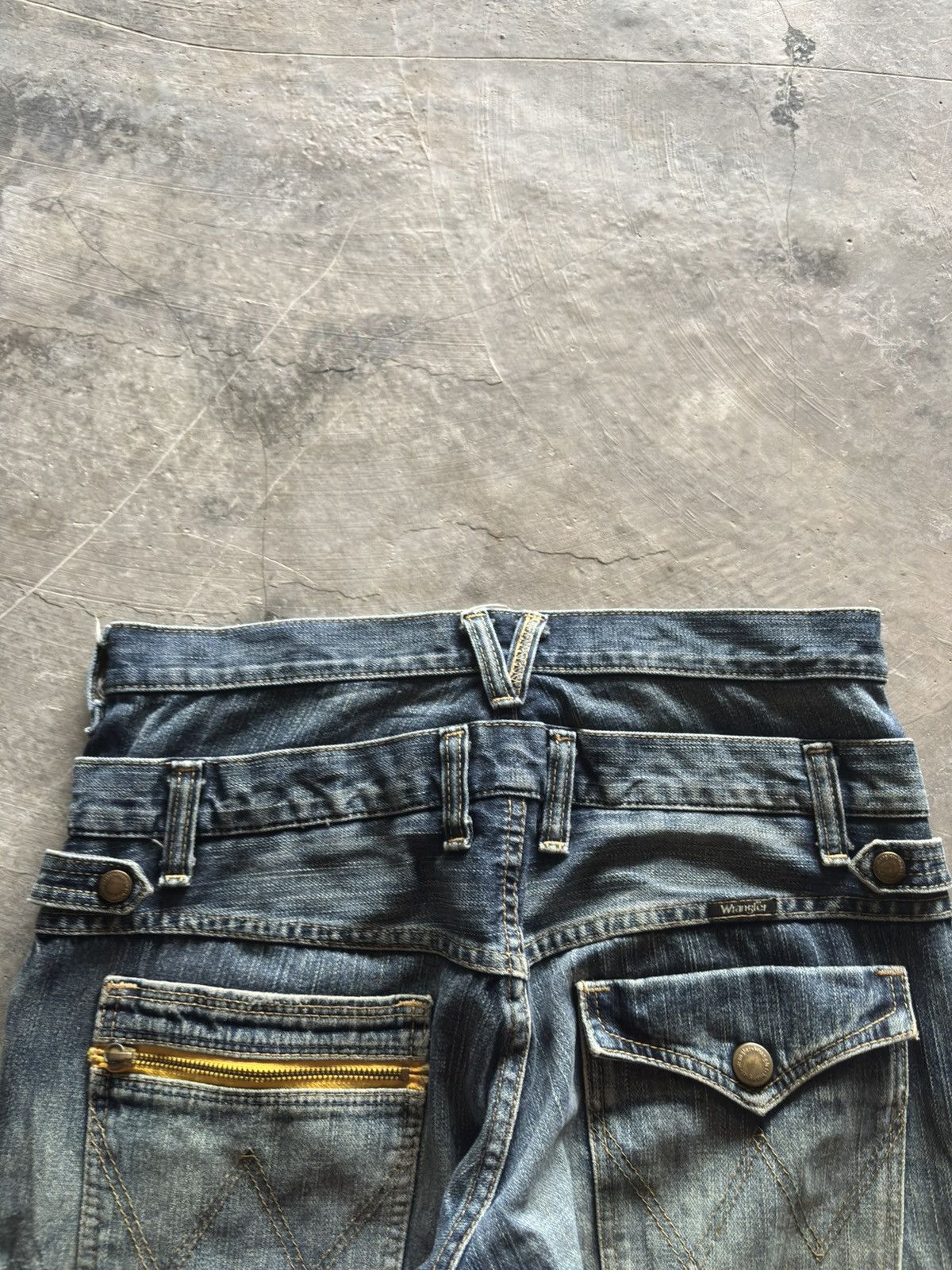 Japanese Brand DOUBLE WAIST WRANGLER japanese punk grunge ppfm style Size US 32 / EU 48 - 15 Thumbnail