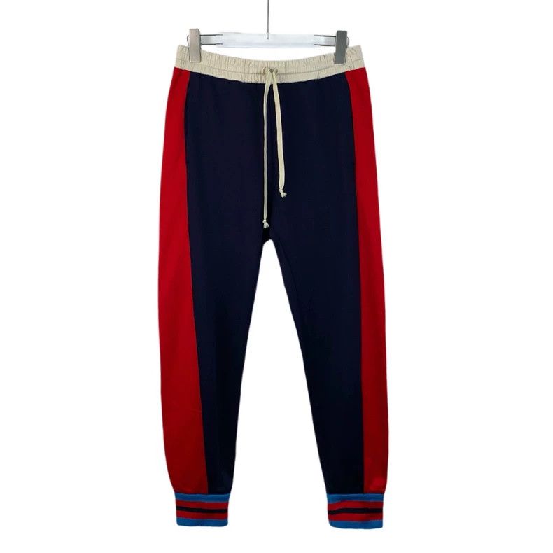 Gucci Gucci Size M Blue and red color-blocked casual elastic wai Size US 32 / EU 48 - 1 Thumbnail