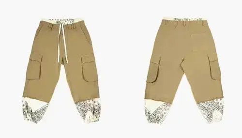 Japanese Brand 20AW Indigo Union Japan Khaki Bandana Paisley Jogger Pants Size US 32 / EU 48 - 4 Thumbnail