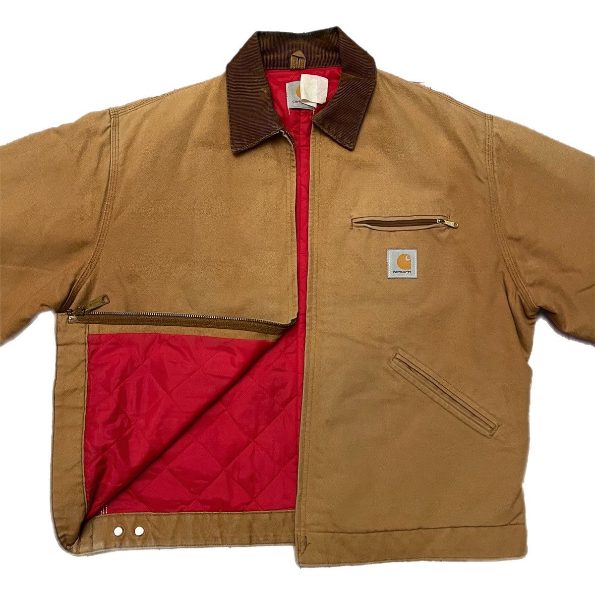 image of Vintage 70’S Carhartt Quilted-Lined Detroit Jacket in Brown, Men's (Size XL)