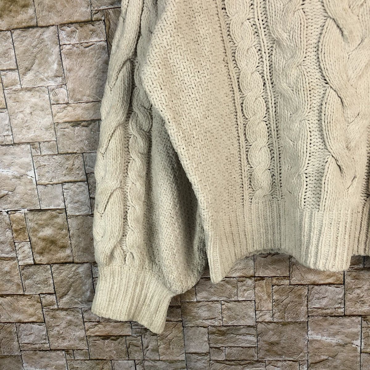 Homespun Knitwear Japan White aran isle cable Knitwear vintage #A871 Size M / US 6-8 / IT 42-44 - 7 Thumbnail