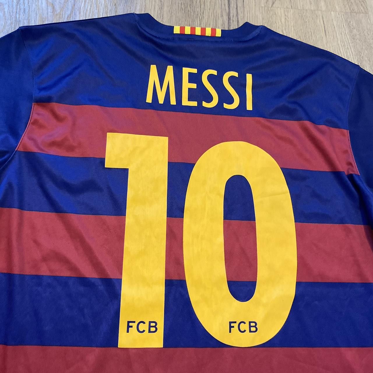 Other 2014-15 FC Barcelona *10 Messi Football Shirt Home Size US L / EU 52-54 / 3 - 4 Thumbnail