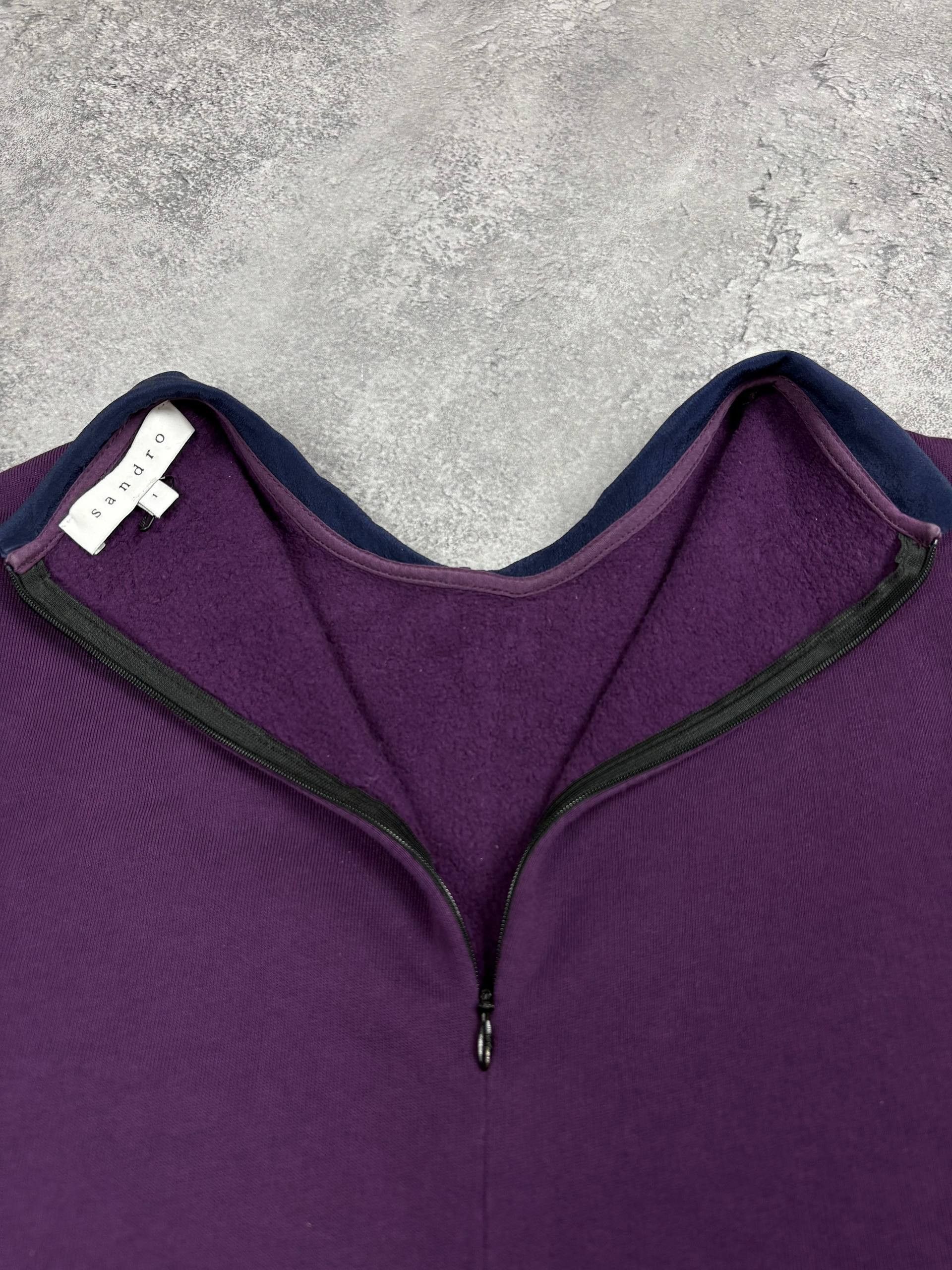 Sandro Sandro Purple sweater with pearl collar size 1 Italy Size M / US 6-8 / IT 42-44 - 4 Thumbnail