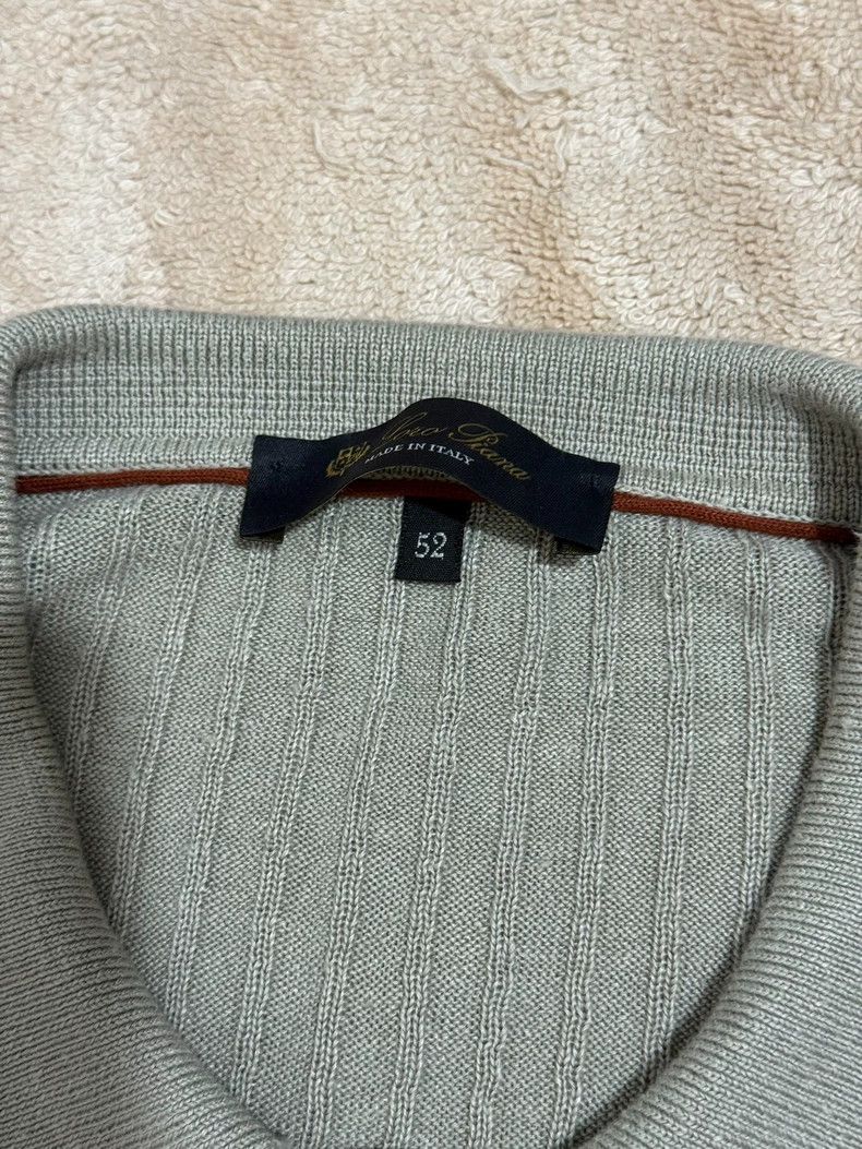 Loro Piana LORO PIANA Flax short-sleeved polo shirt Size US XL / EU 56 / 4 - 4 Thumbnail