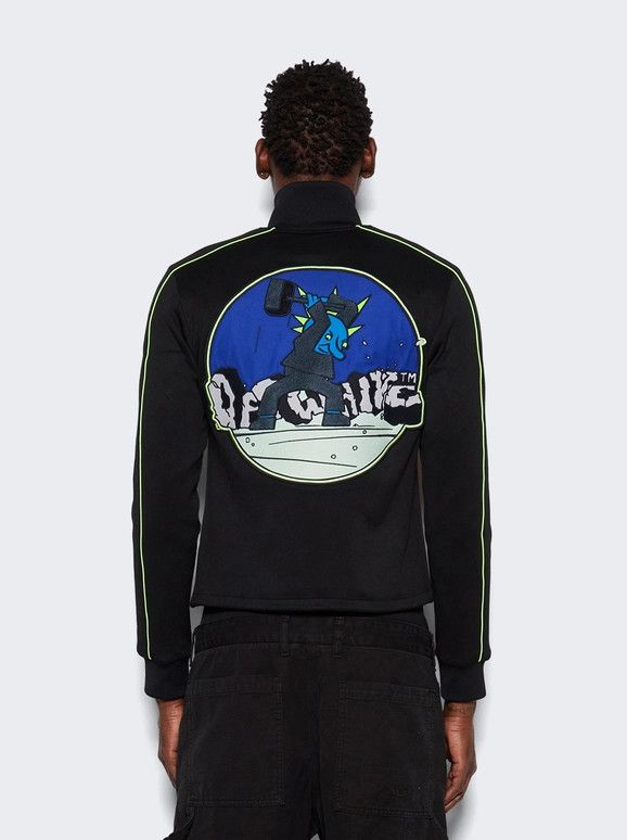 Off-White o1gr1nt0325 Vars Hamer Skinny Track Top in Black Size US XL / EU 56 / 4 - 4 Thumbnail