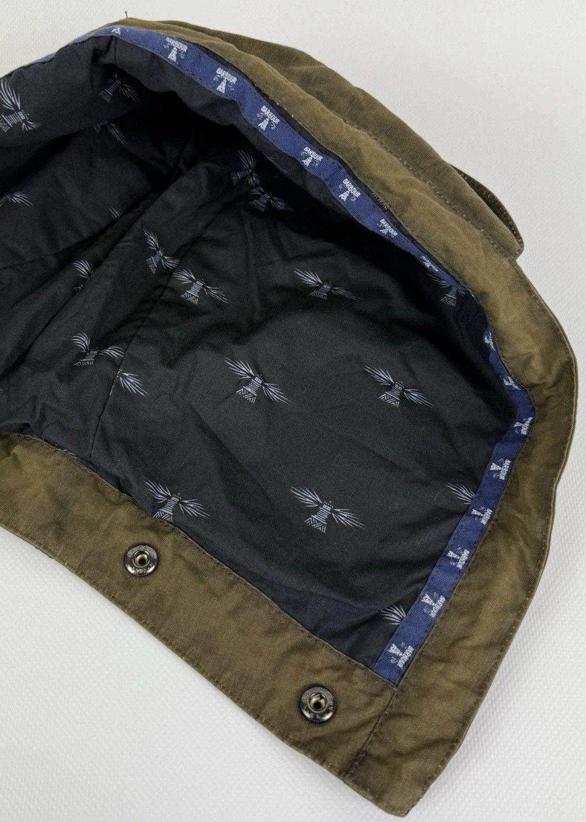 Barbour Barbour Wax Hood Khaki Green Cotton Top From Jacket Size ONE SIZE - 6 Thumbnail