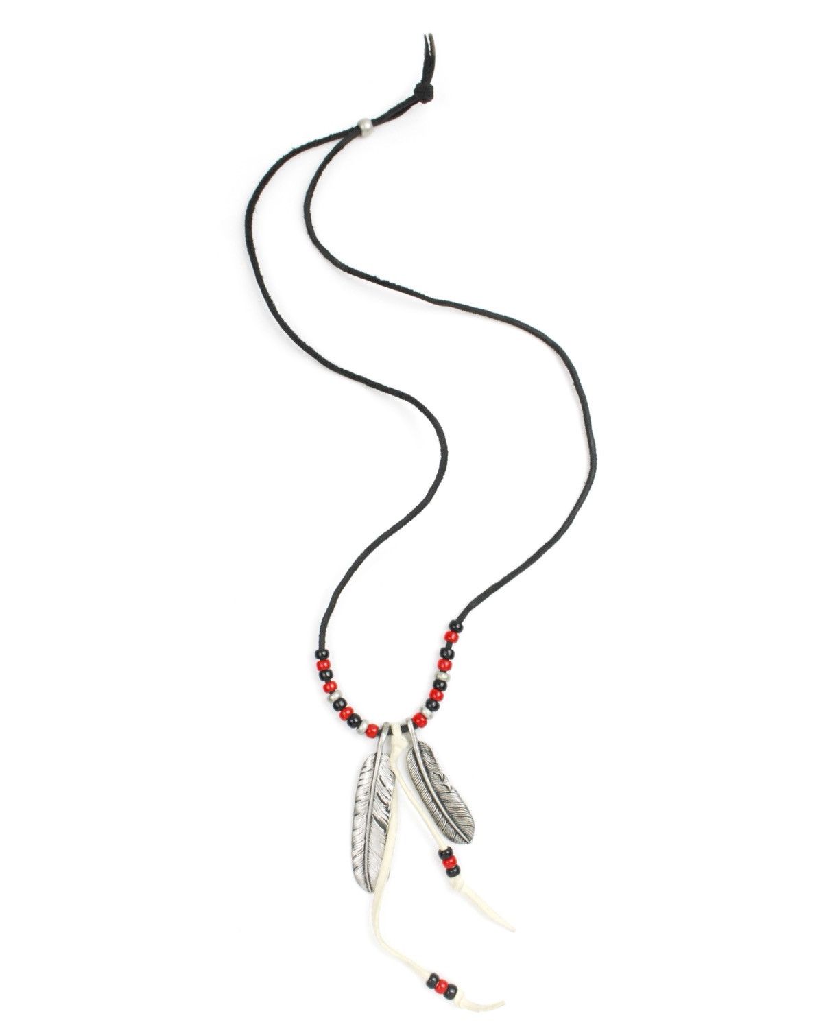 Vintage 2000S NATIVE AMERICAN STYLE SILVER FEATHER PENDANT NECKLACE Size ONE SIZE - 2 Thumbnail