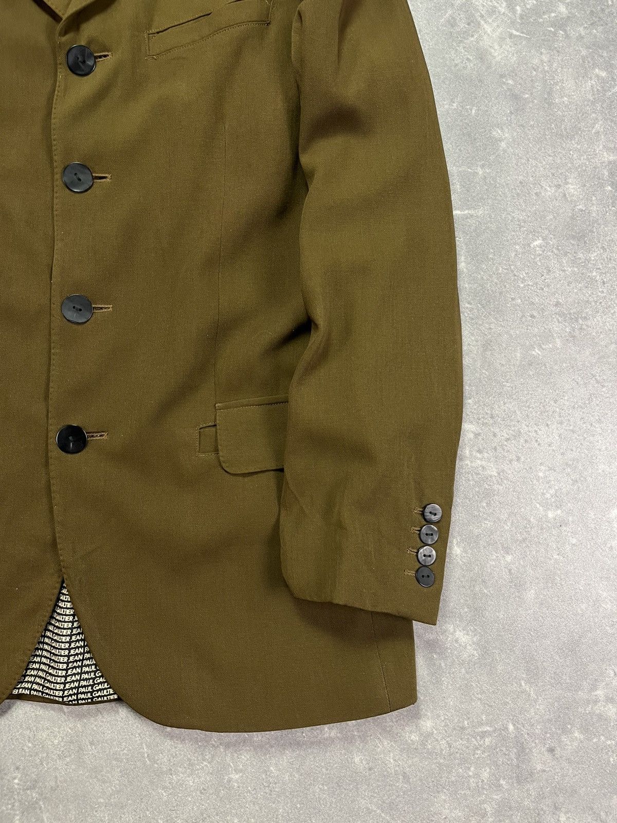 Jean Paul Gaultier 1999/2000 Jean Paul Gaultier Buttoned Blazer Jacket 50 Size 40L - 6 Thumbnail