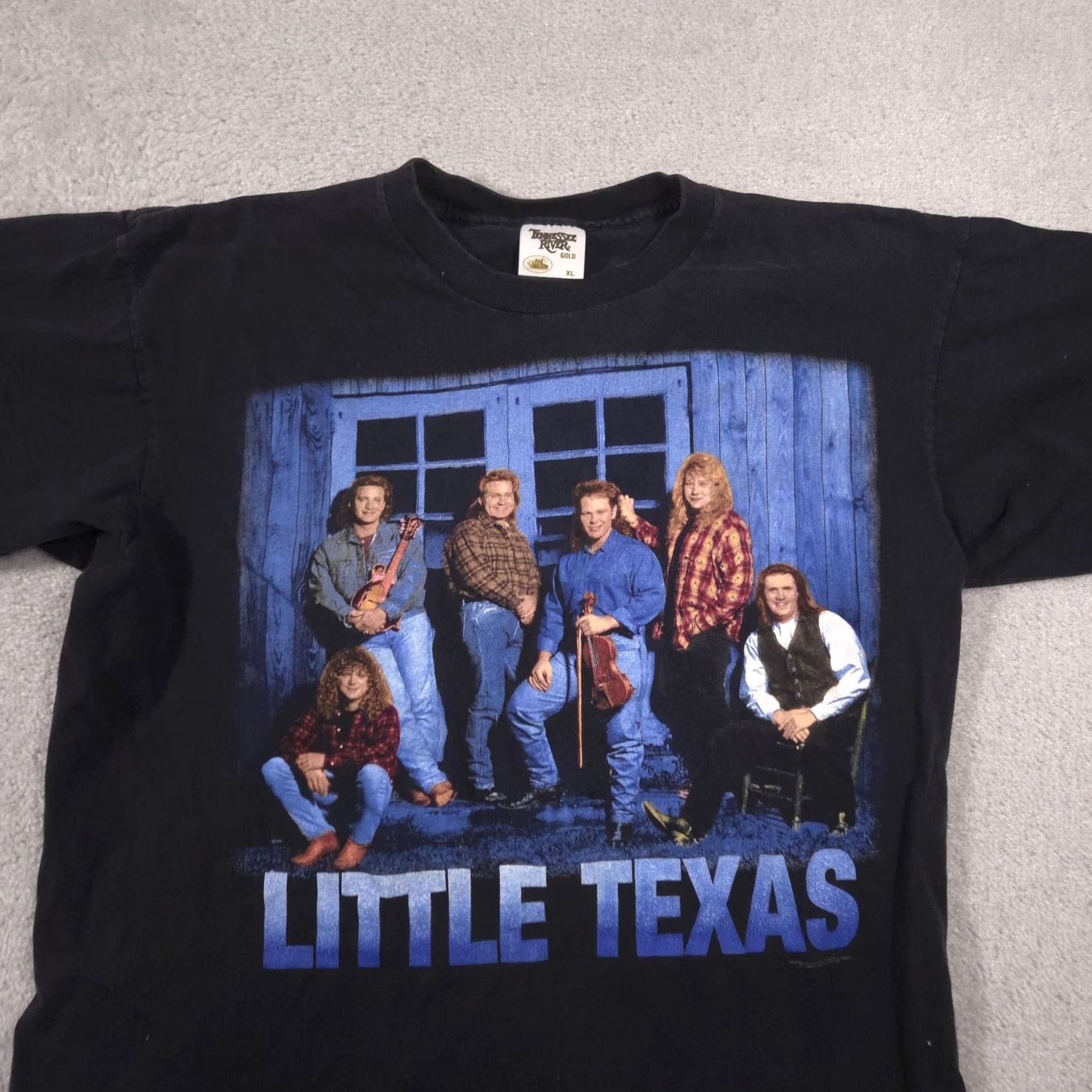 Vintage VINTAGE Little Texas Shirt Mens XL Black 90s Tour Concert TN River Brand Tennessee River Shirt Mens XL Black 90s Size US XL / EU 56 / 4 - 4 Thumbnail