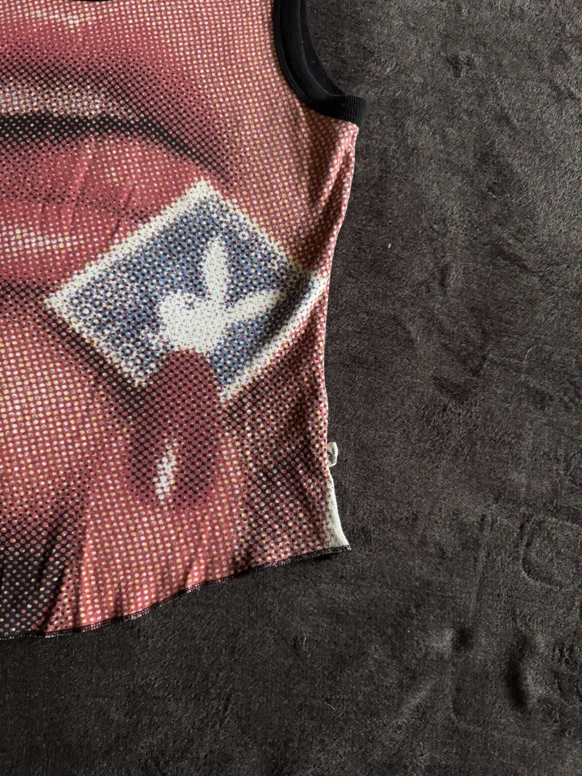 Playboy Play Boy rare Tank-top lips mesh print y2k Japan Size US S / EU 44-46 / 1 - 4 Thumbnail