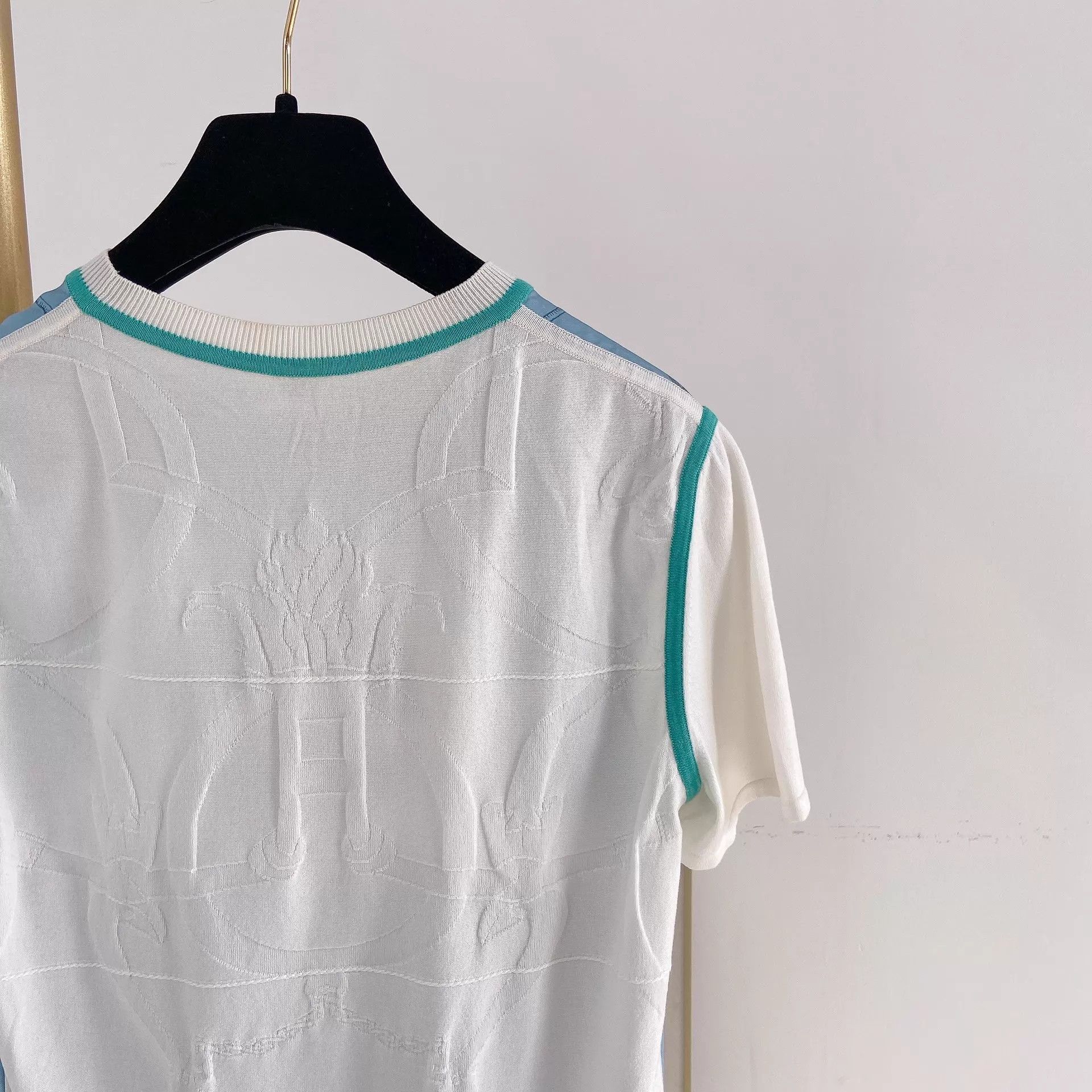 Hermes Hermes blue silk T-shirt 34 Size XS / US 0-2 / IT 36-38 - 5 Thumbnail