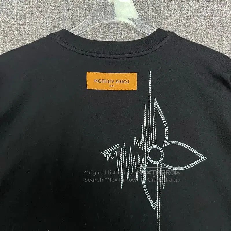 Louis Vuitton Louis Vuitton Black Cotton Men's T-Shirt . Size US L / EU 52-54 / 3 - 3 Thumbnail