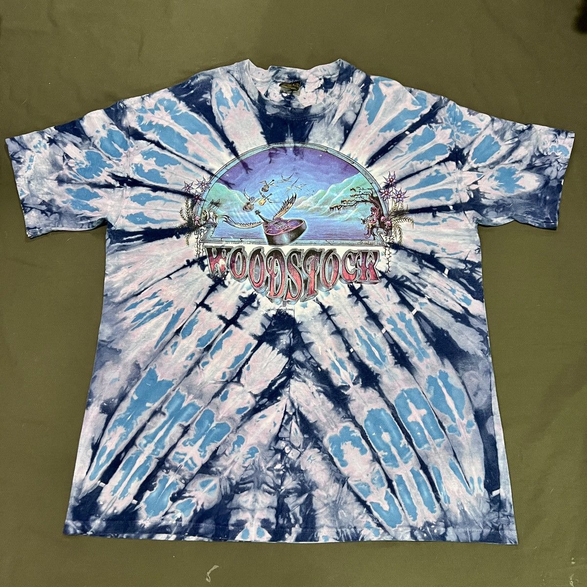 Band Tees Vintage 90s Woodstock 2XL blues folk rock jazz psychedelic Size US XL / EU 56 / 4 - 6 Thumbnail