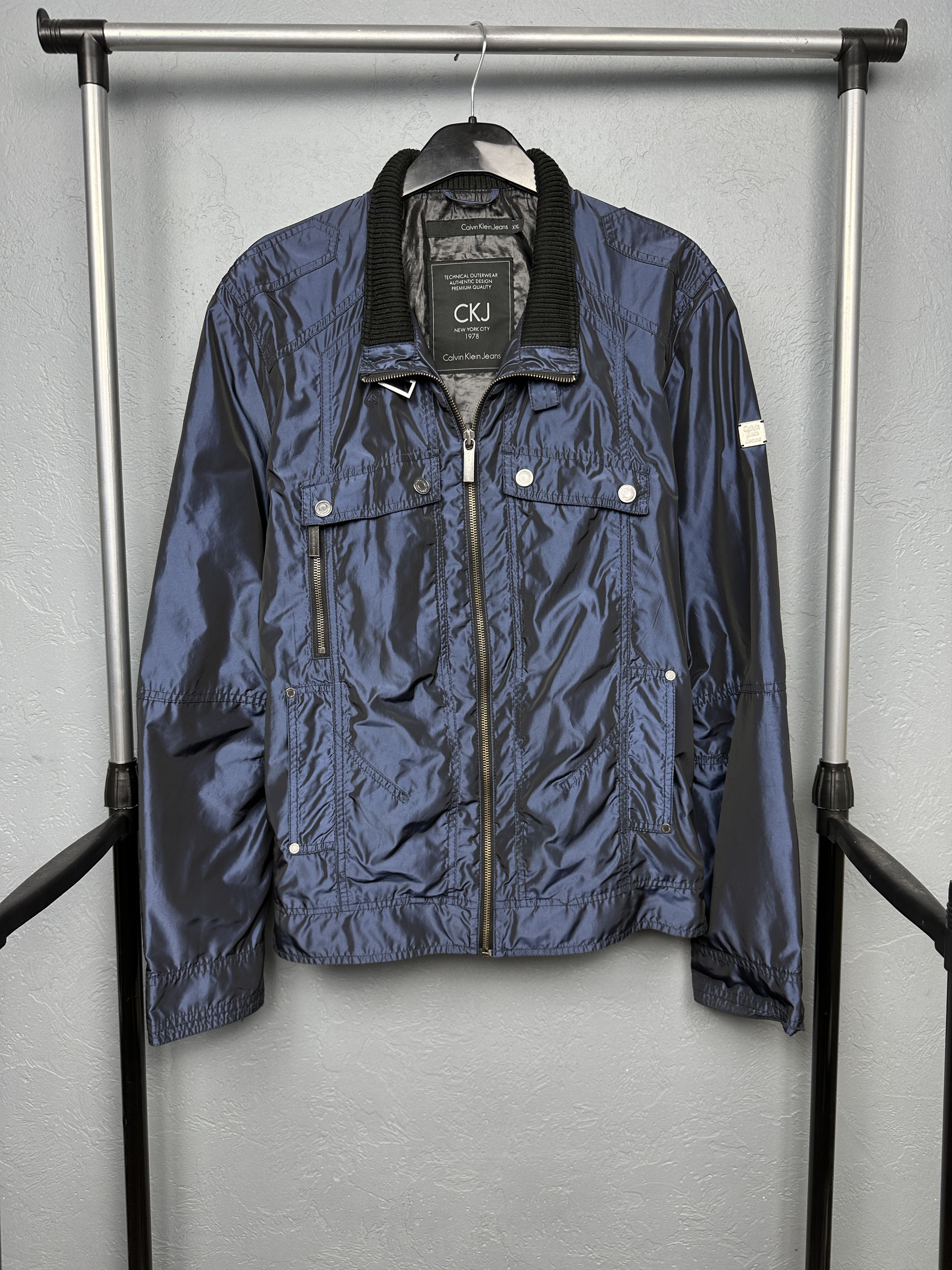 Calvin Klein Calvin Klein Jeans Mens Nylon Jacket Size US XXL / EU 58 / 5 - 1 Thumbnail