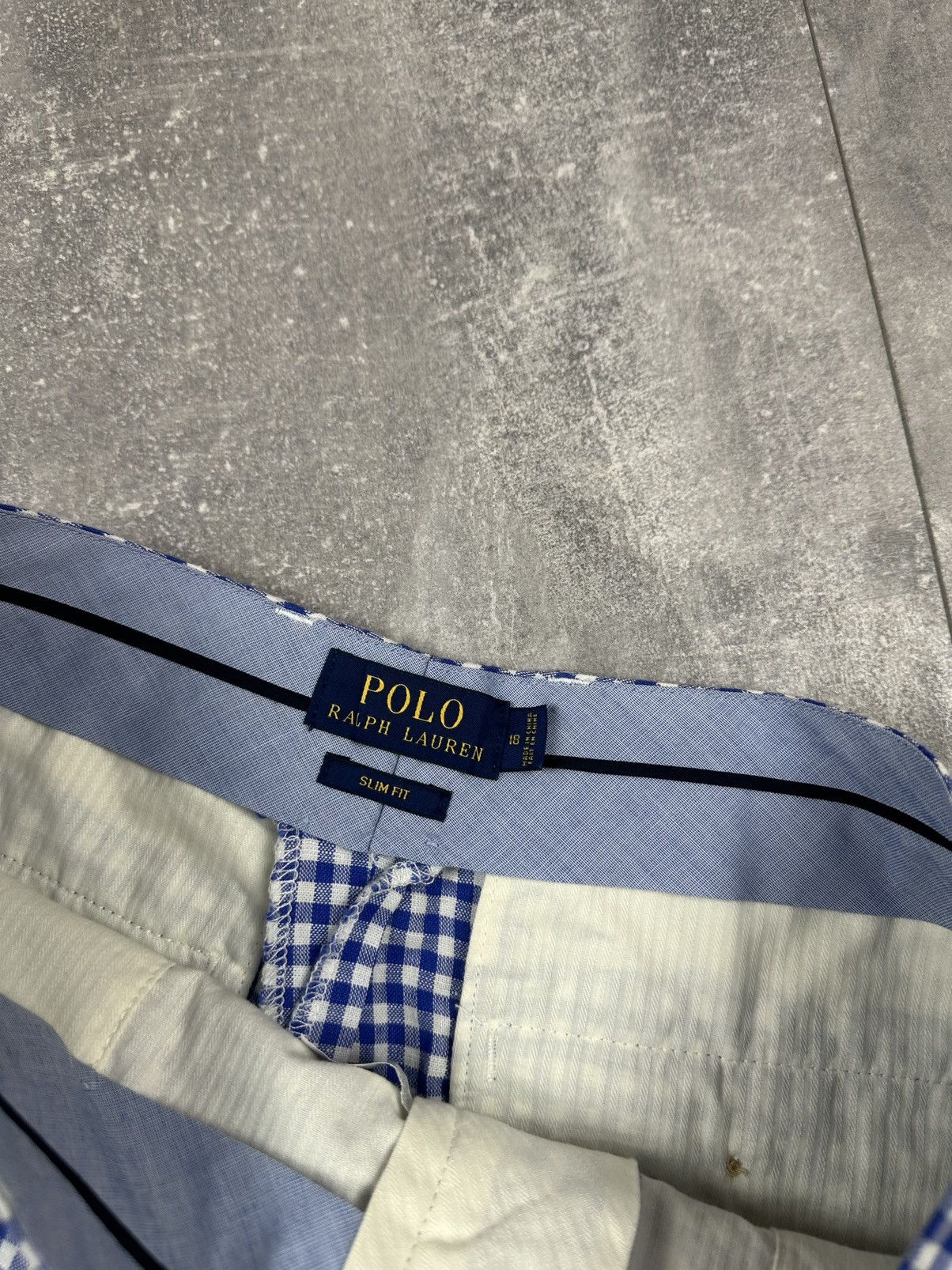 Polo Ralph Lauren Women’s Polo Ralph Lauren Linen Checker New Shorts Size 40" / US 18 - 7 Thumbnail