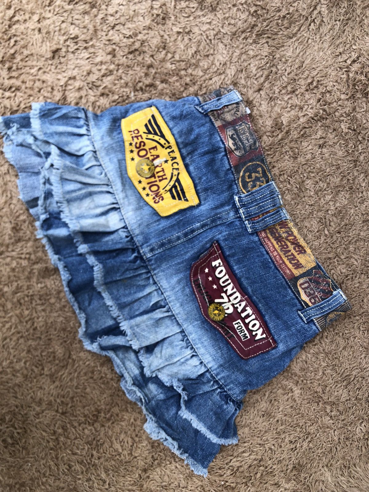Japanese Brand Betty’s Blue K.L.C Hysteric Glamour Inspired mini Skirts Size 24" / US 00 / IT 34 - 1 Thumbnail