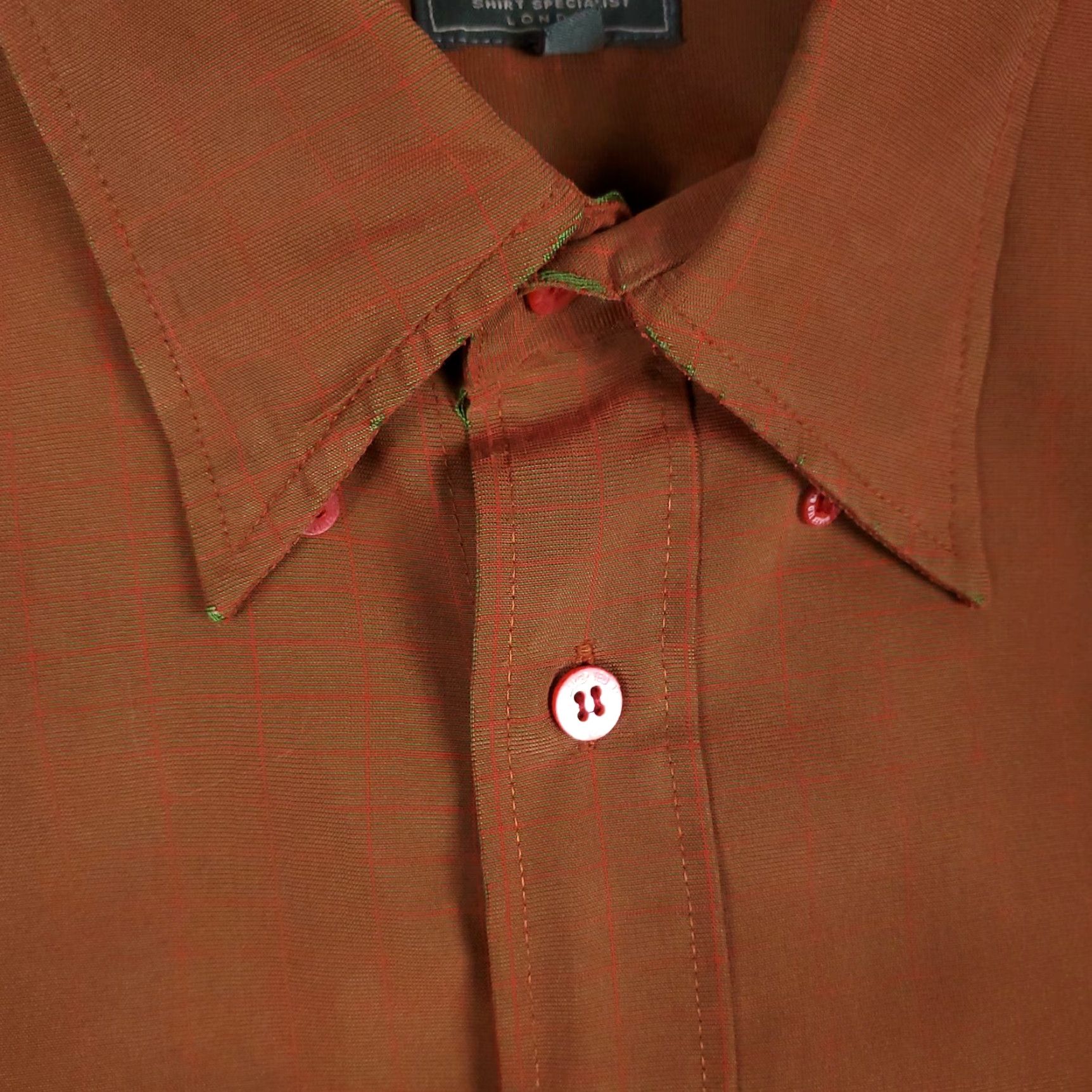 Ted Baker VINTAGE Ted Baker Button-Up Shirt Brown Size 3 Long Sleeve Casual Mens Size US S / EU 44-46 / 1 - 4 Thumbnail