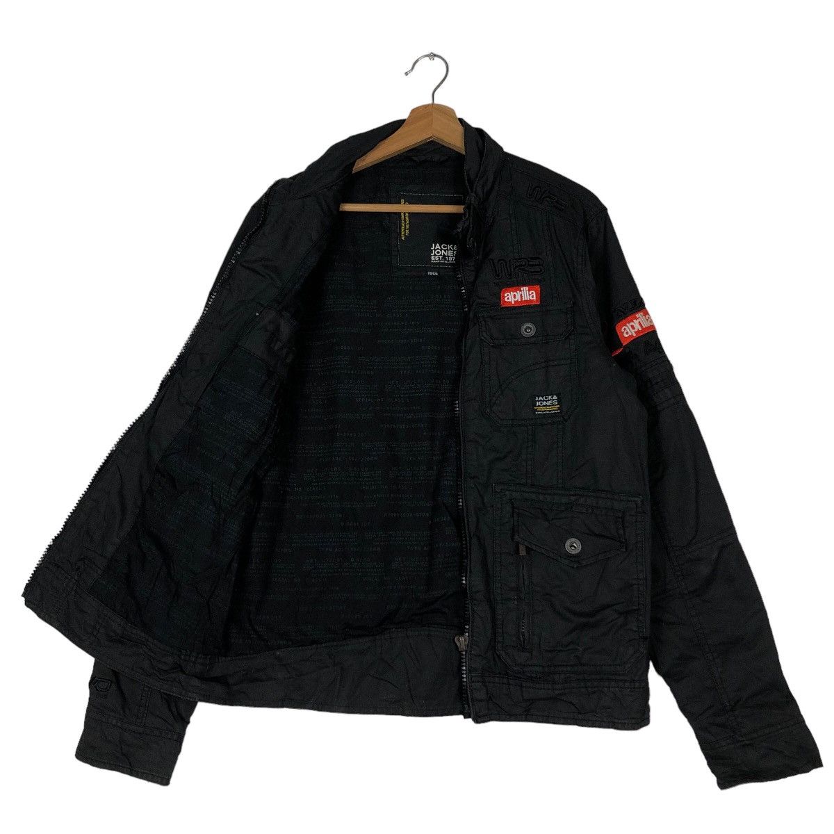 Sports Specialties 🔥Vtg Biker Racing Leather Jacket Jack & Jones Aprilia Japan Size US M / EU 48-50 / 2 - 10 Thumbnail