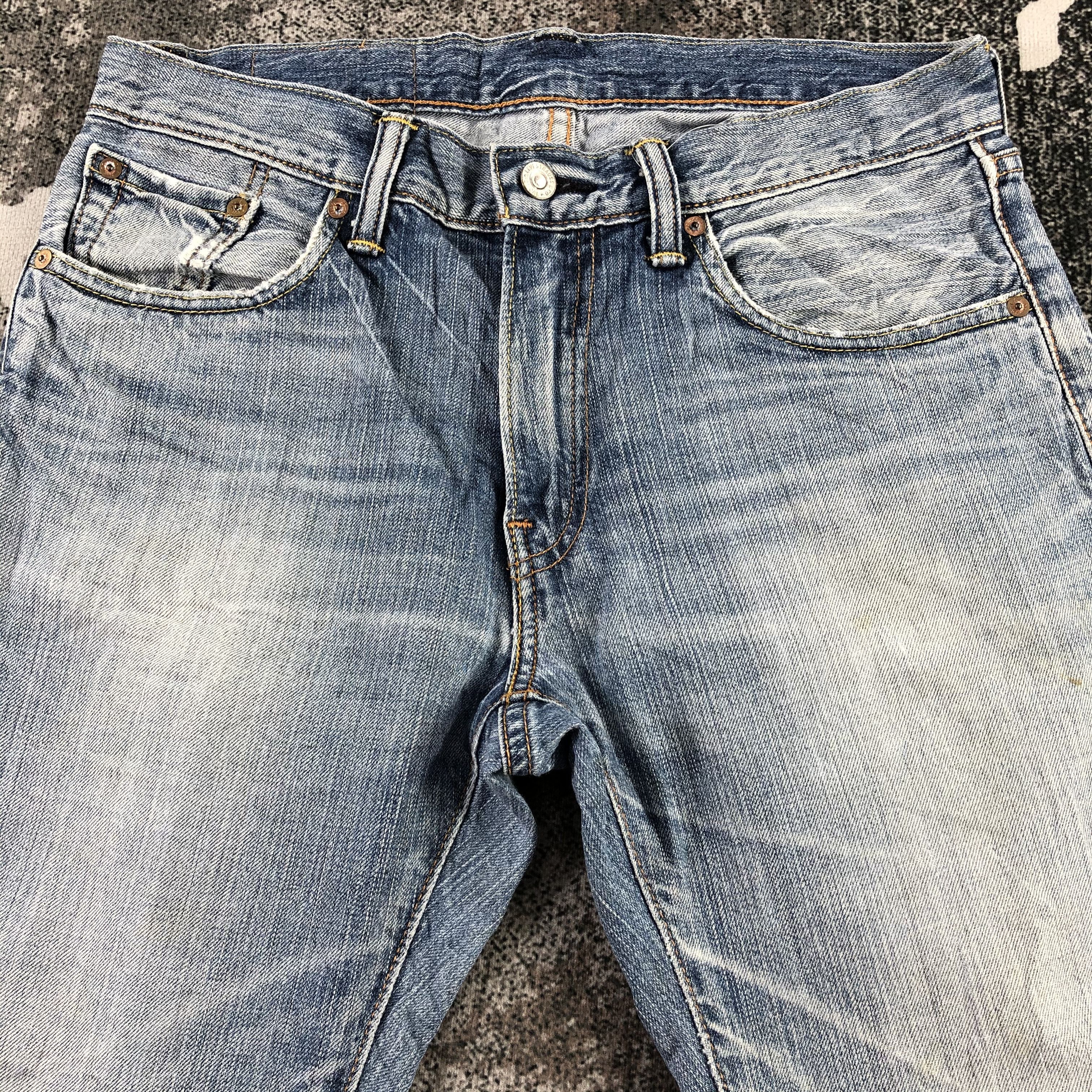 Levi's Levi's 502 Jeans Distress Faded Blue Denim KJ1402 Size US 31 - 3 Thumbnail