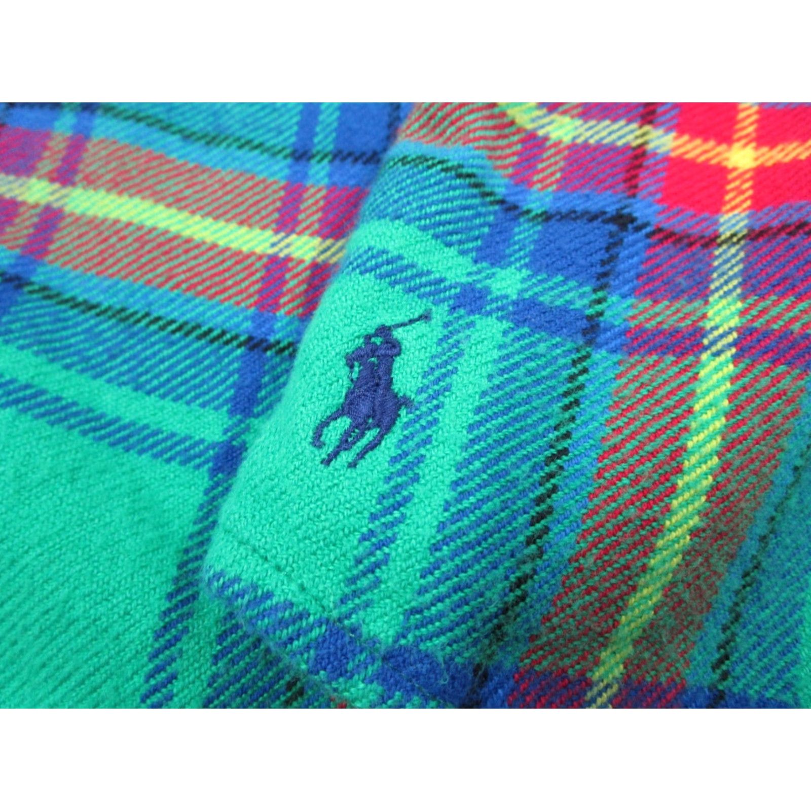 Polo Ralph Lauren VINTAGE Polo Ralph Lauren Shirt Mens Large Green Plaid Button Up Flannel Long Sleeve Collared Casual Classic Size US L / EU 52-54 / 3 - 4 Thumbnail