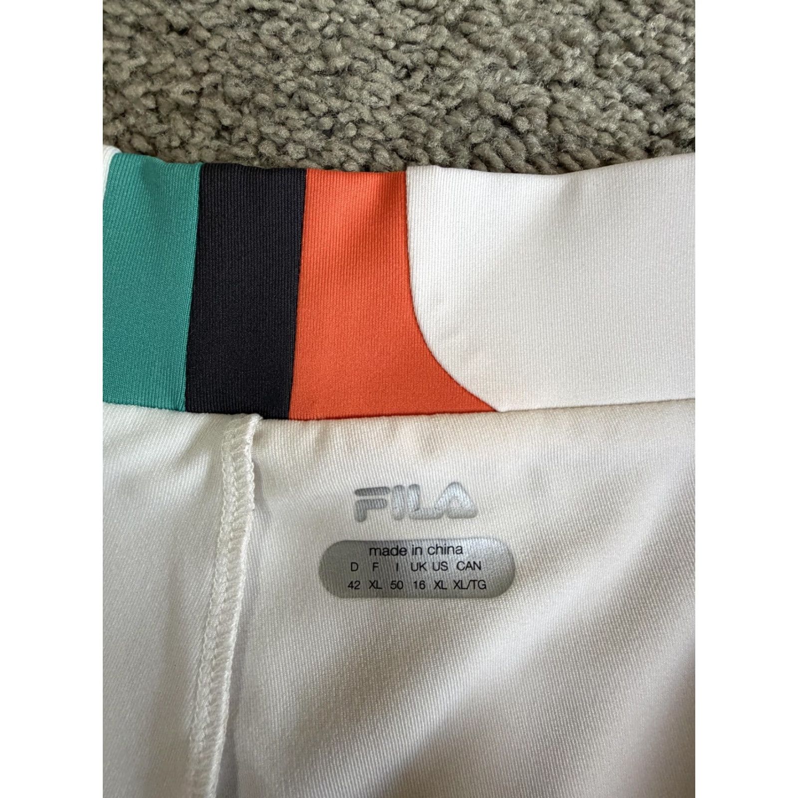 Fila FILA Skort Womens XL White Athletic Tennis Pull On Lined Tagless Elastic Waist Size ONE SIZE - 5 Thumbnail