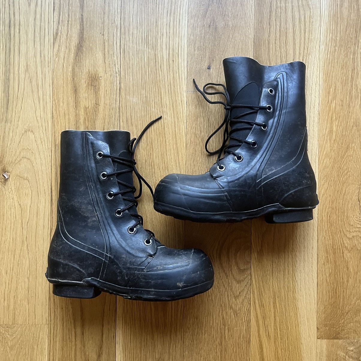 Bata 1980s Bata Mickey Mouse Black Military Boots Raf Simons FW14 Size US 8 / EU 41 - 1 Thumbnail