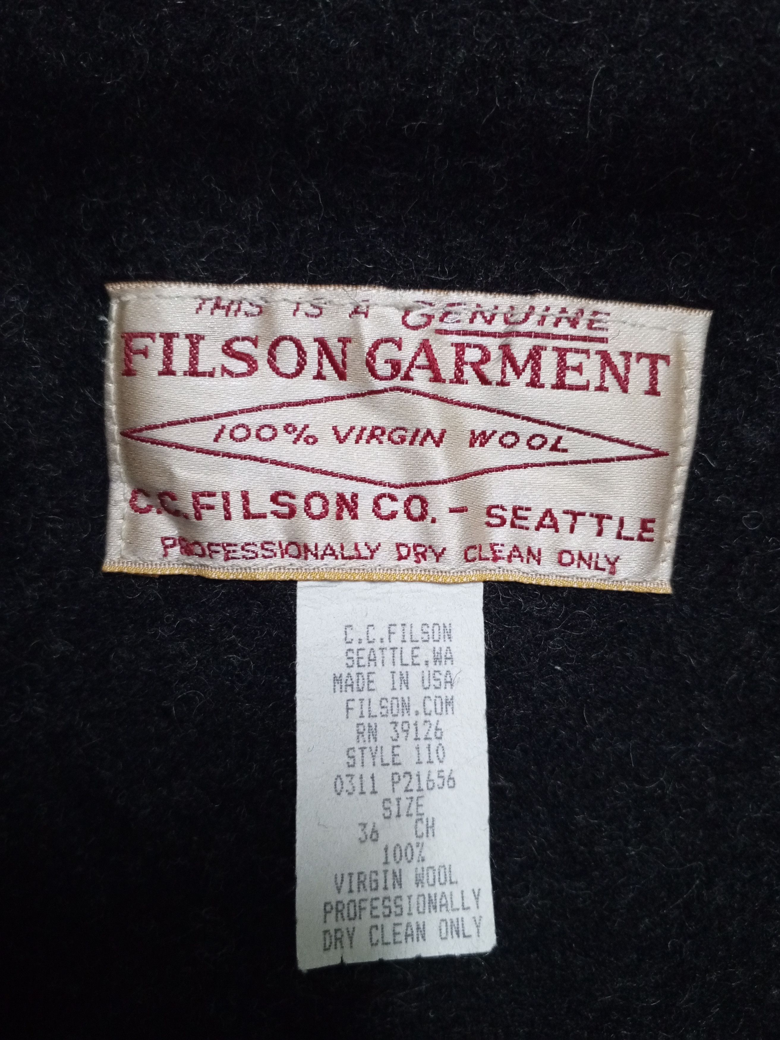 Filson { 💥VTG 💥 ) FILSON MACKINAW WOOL CRUISER JACKET Size US L / EU 52-54 / 3 - 14 Thumbnail