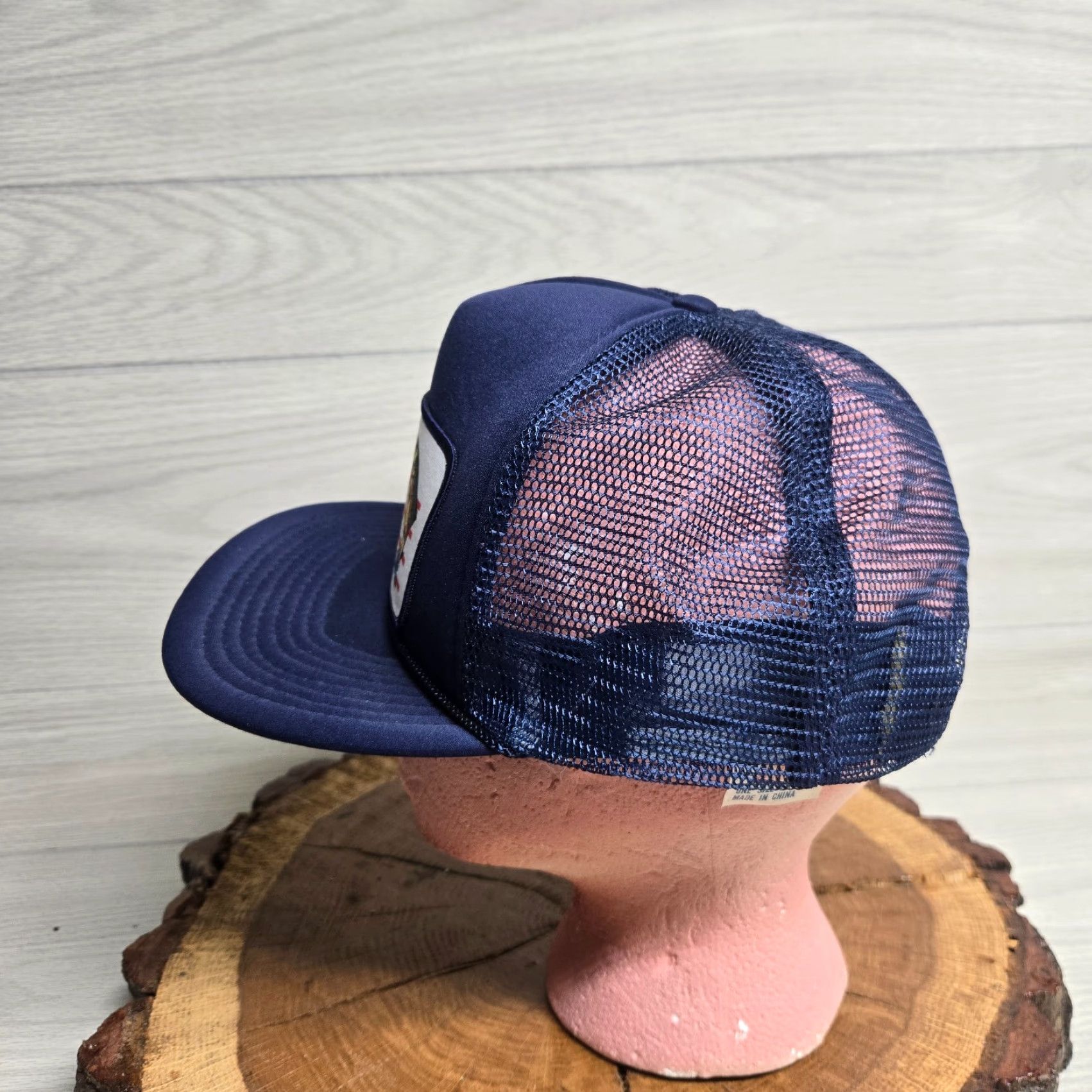 Vintage VINTAGE United States Trout Farmers Association Patch Logo Baseball Hat One Size Blue Cotton Canvas Adjustable Embroidered Patch Men Hat Size ONE SIZE - 5 Thumbnail