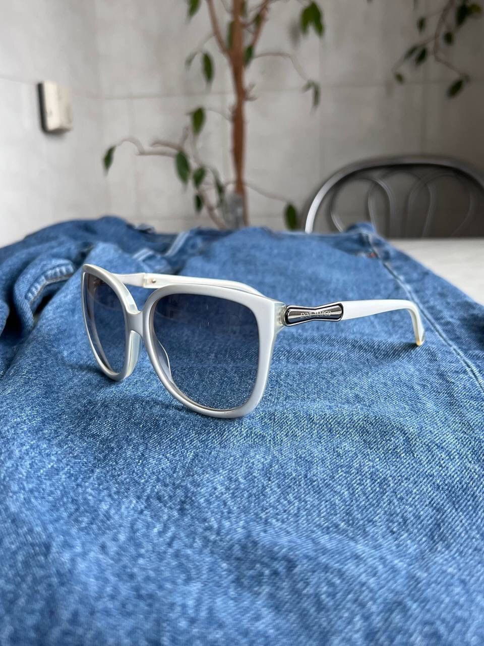 Designer × Vintage Enni Marco White Sunglasses Vintage Eyewear's Made in Italy Size ONE SIZE - 2 Thumbnail