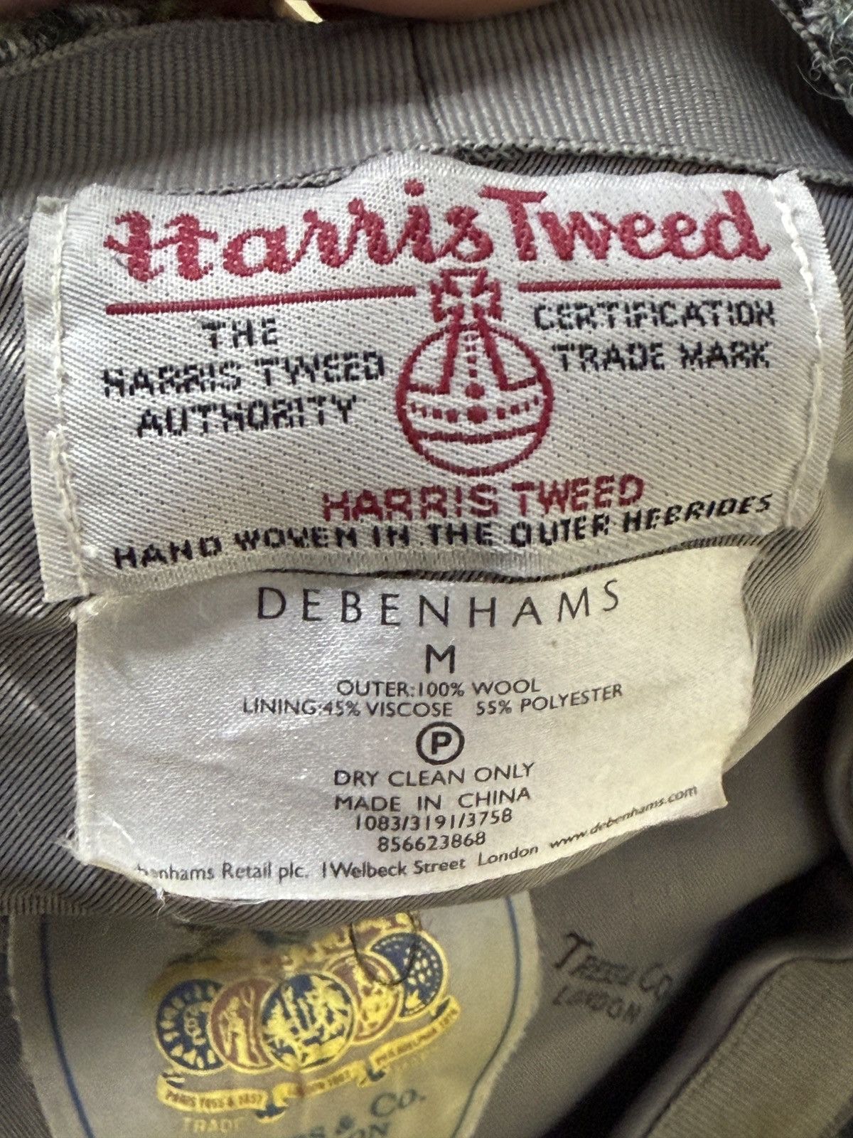 Harris Tweed Harris Tweed By Debenhams Tress & co flat cap wool Size ONE SIZE - 9 Thumbnail