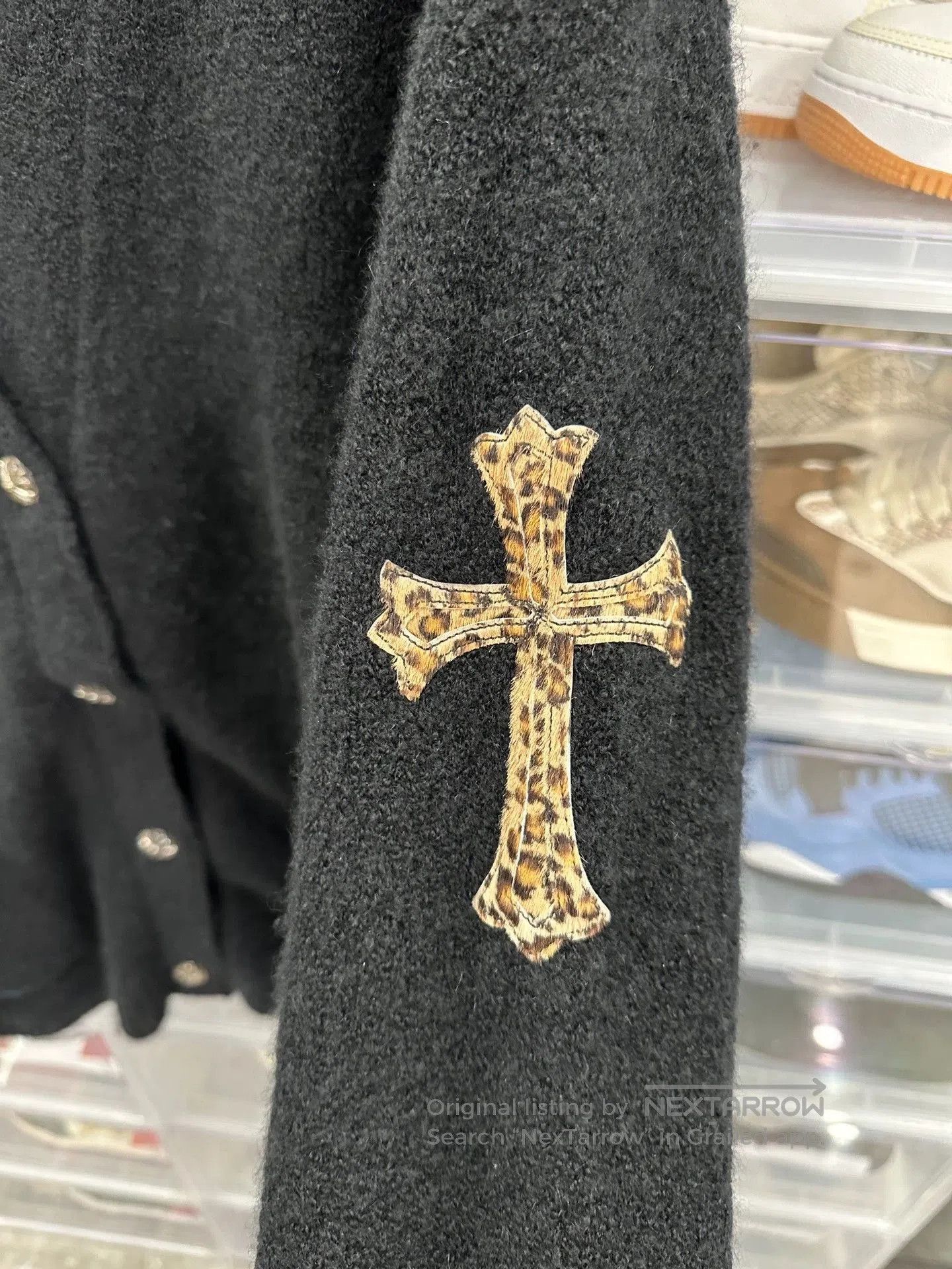 Chrome Hearts chrome hearts leopard print cardigan in cashmere. Size US L / EU 52-54 / 3 - 6 Thumbnail