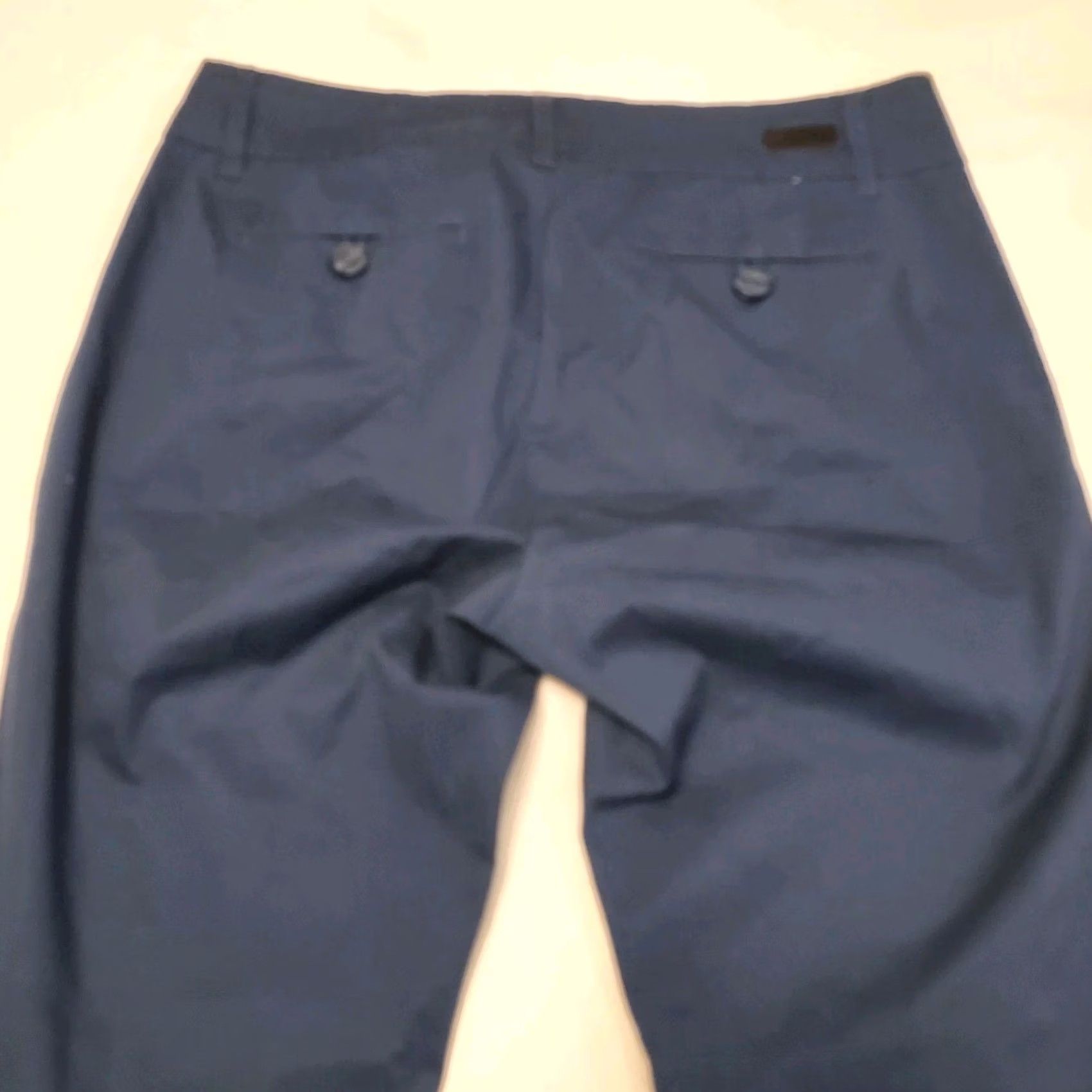 Vintage KUT From the Kloth Pants Sz 4 Women Dark Blue Crop Trousers Career Business Ankle Size 27" / US 4 / IT 40 - 7 Thumbnail