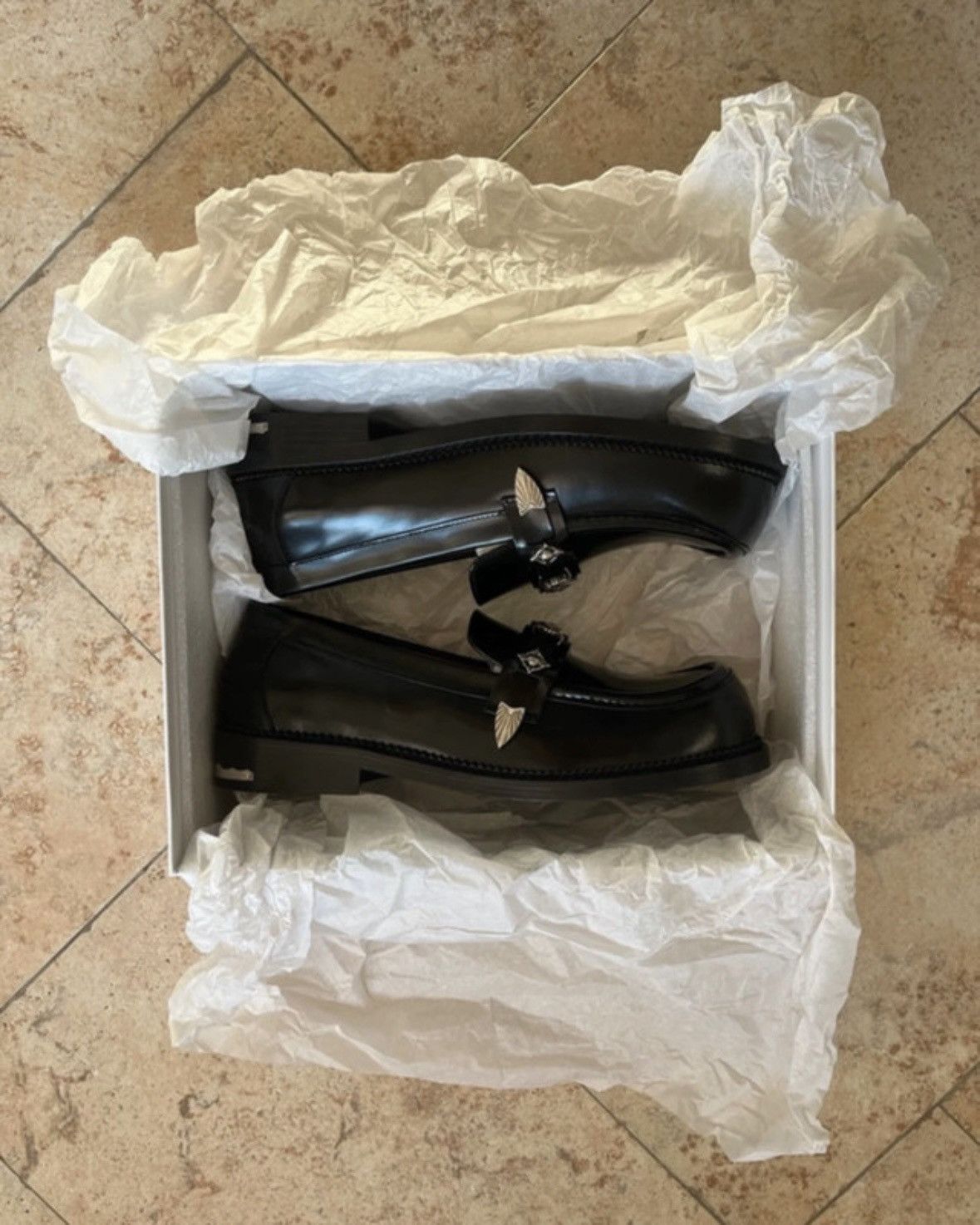 TOGA VIRILIS Toga Virilis Polished Black Loafers Size US 12 / EU 45 - 17 Thumbnail
