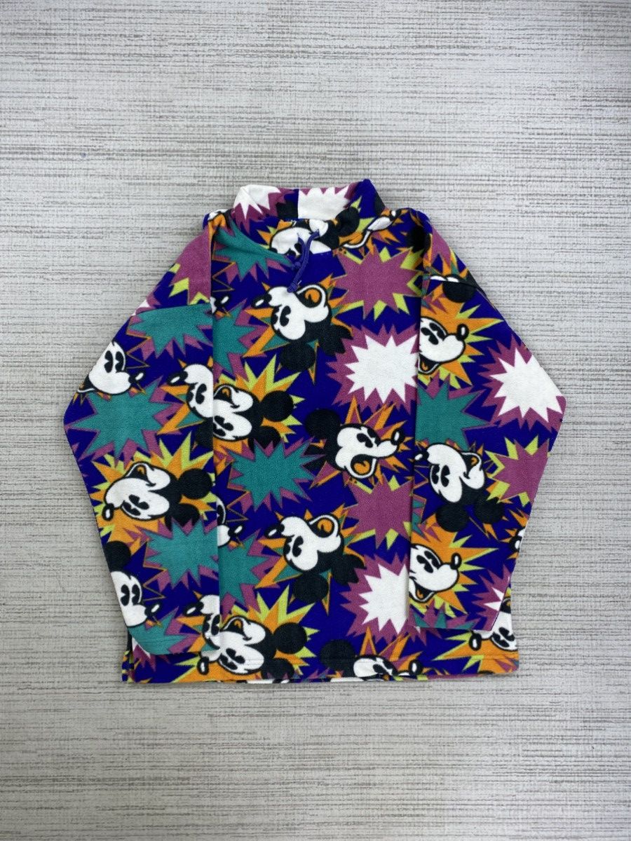 Disney × Mickey Mouse × Vintage Vtg 90s Disneyland Tokyo Mickey Mouse Full Print Sweatshirt Size US XL / EU 56 / 4 - 5 Thumbnail