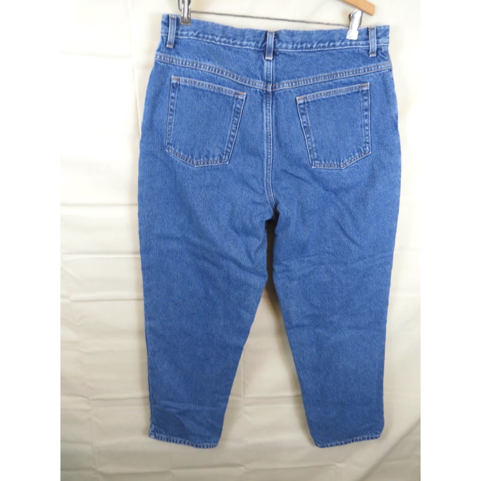 Denime LL Bean Jeans Women 18 Regular Blue Denim Flannel Lined Workwear Jeans Woman 18 Blue LL Bean Jeans Womens Regular Denim Flannel Lined Vintage? Size 40" / US 18 - 6 Thumbnail