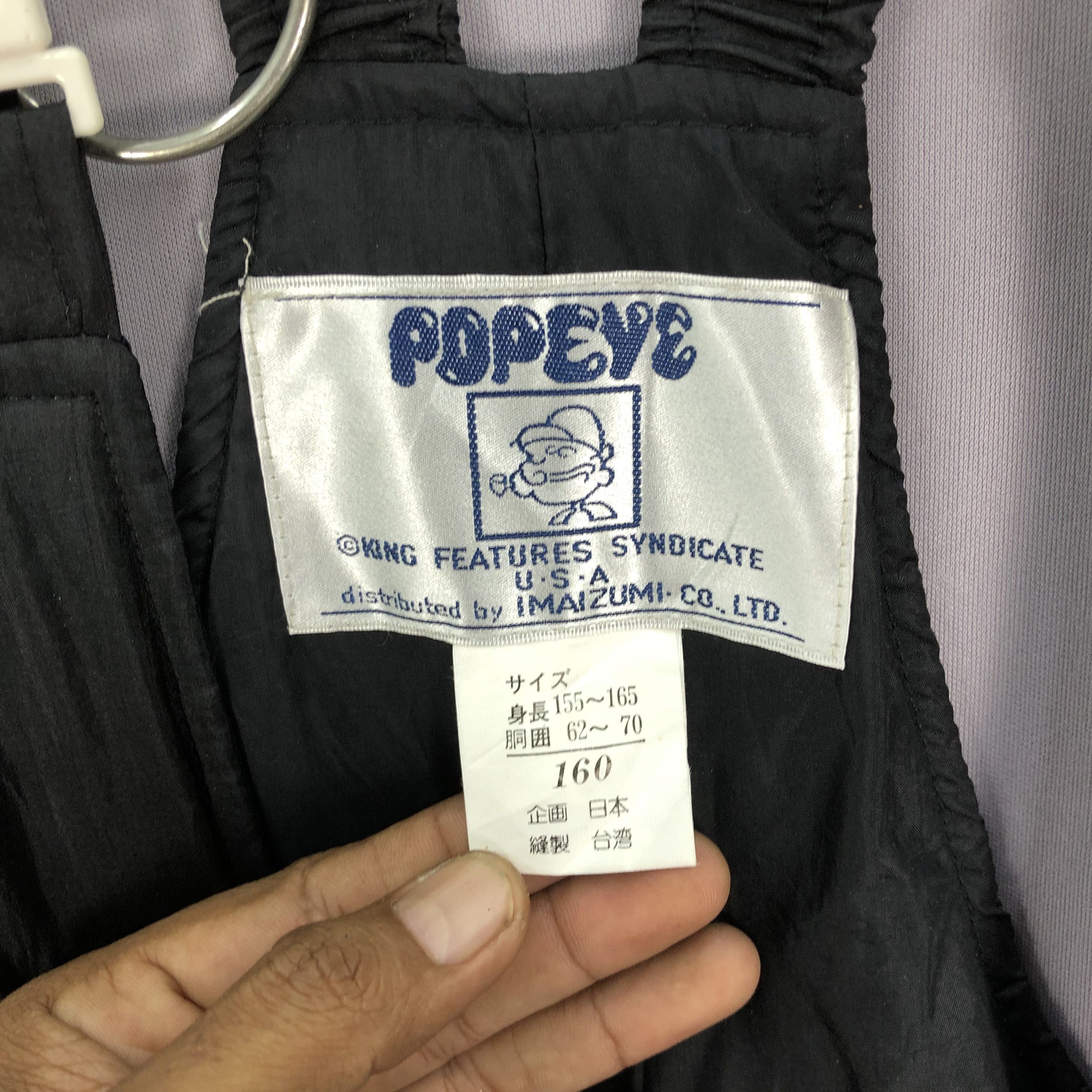 Japanese Brand × Vintage Vintage 90s Popeye Ski Jumpsuits Snowboards Ski Wear Pants Size US 30 / EU 46 - 13 Thumbnail
