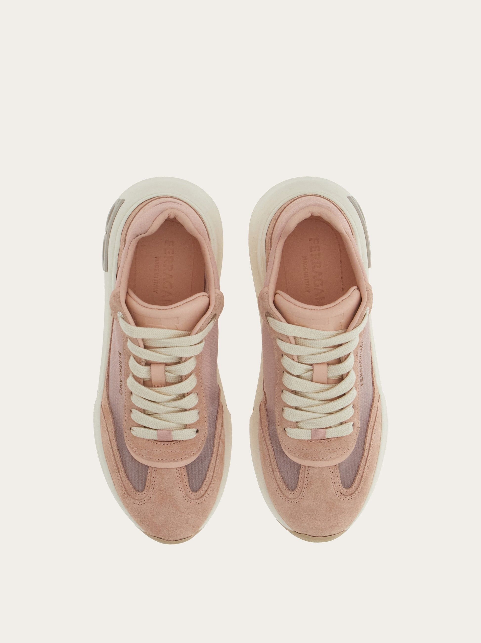 Salvatore Ferragamo o1s1rm0924 Gancini Low-Top Sneakers in Nylund Pink Size US 6.5 / IT 36.5 - 2 Thumbnail