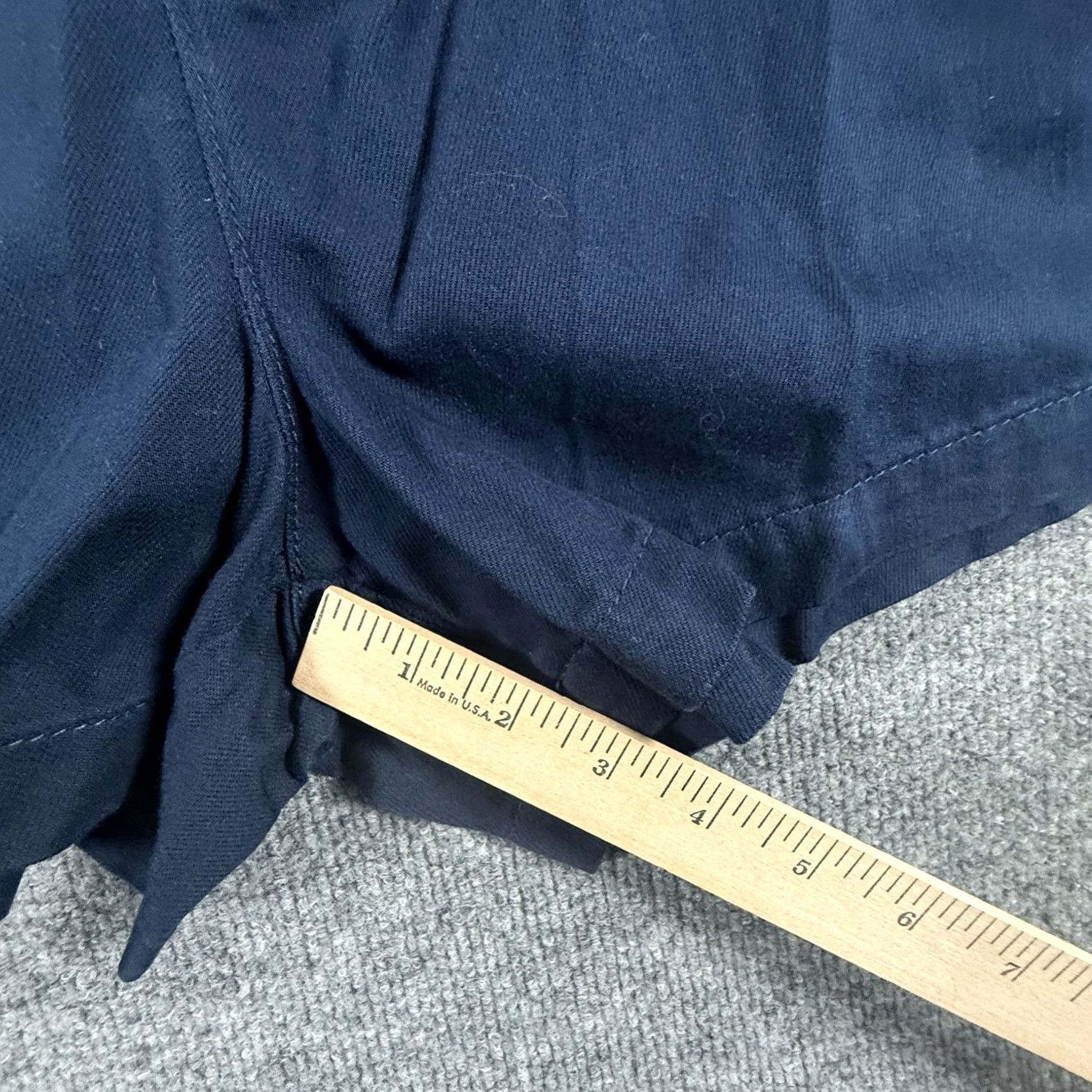 Vintage Falls Creek Shorts Womens XL Navy Blue Pleated Lightweight Casual Summer Size 40" / US 18 - 3 Thumbnail