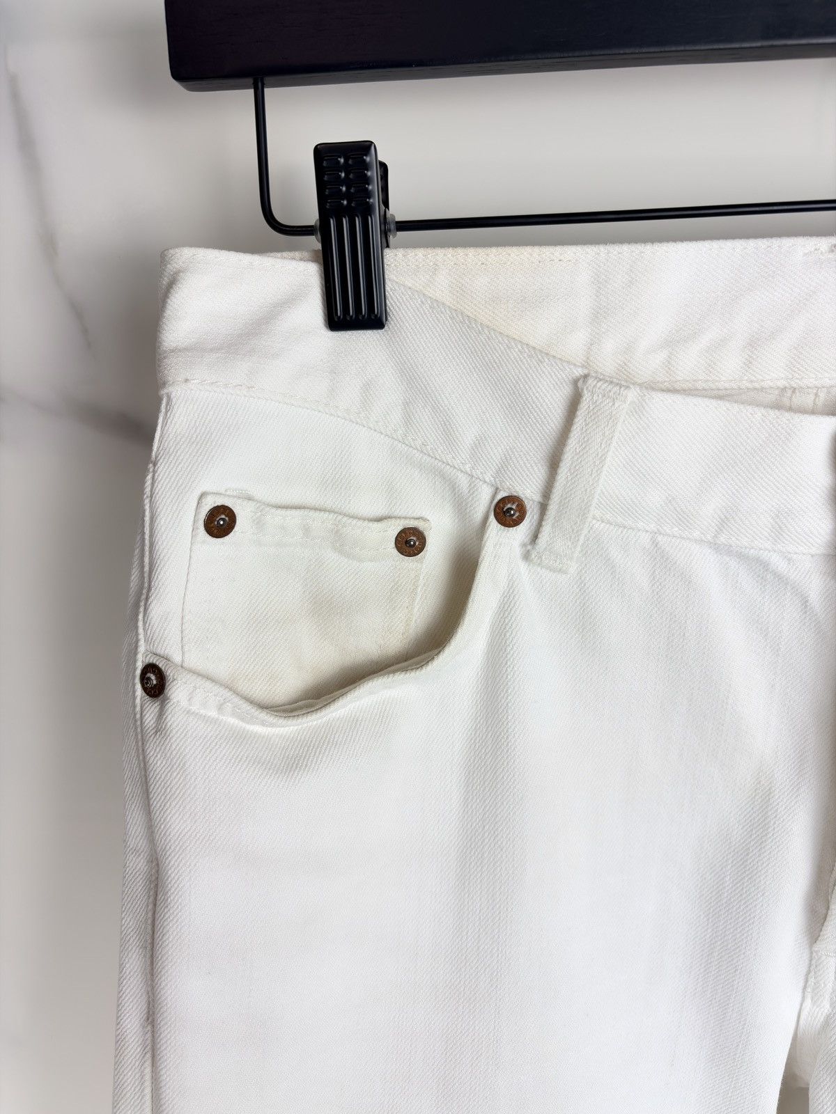 Gucci Gucci Tom Ford Vintage Straight Leg Denim Jeans White Size US 30 / EU 46 - 3 Thumbnail