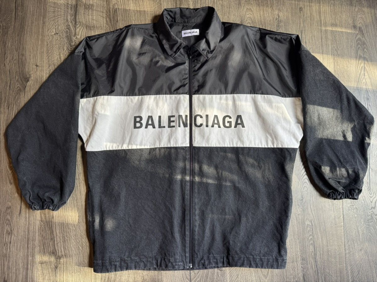 Balenciaga Balenciaga Logo Panel Track Jacket Size US XL / EU 56 / 4 - 1 Thumbnail