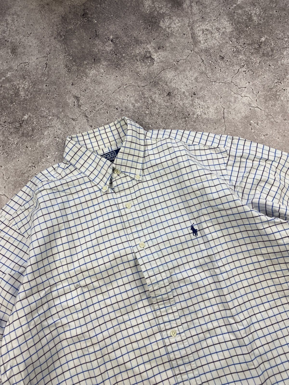 Polo Ralph Lauren × Vintage Vintage Y2K POLO RALPH LAUREN Checked Flannel Shirt 90 Style Size US L / EU 52-54 / 3 - 4 Thumbnail