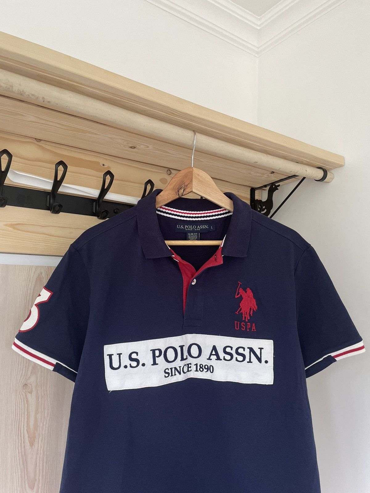 U.S. Polo Assn. Vintage Big Logo Polo Ralph Lauren USA #3 Chief Keef Size US L / EU 52-54 / 3 - 4 Thumbnail