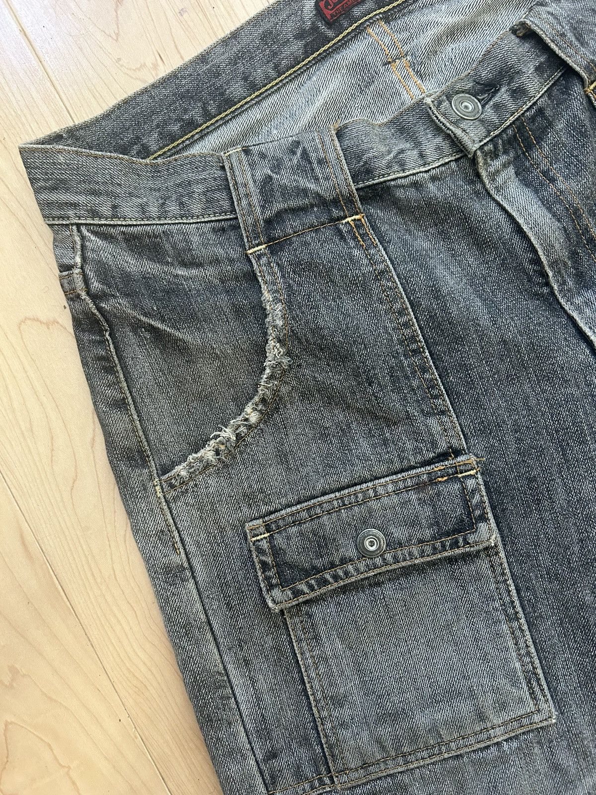 John Bull Grey Denim Bush Pants