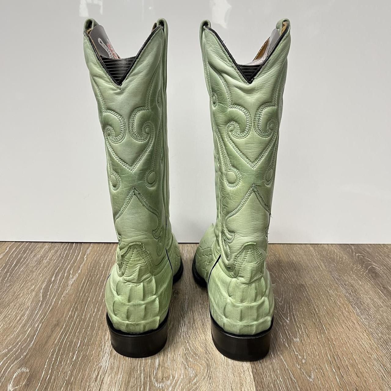 Los Altos Boots 90s los altos green croc cowboy boots Size US 8 / EU 41 - 5 Thumbnail