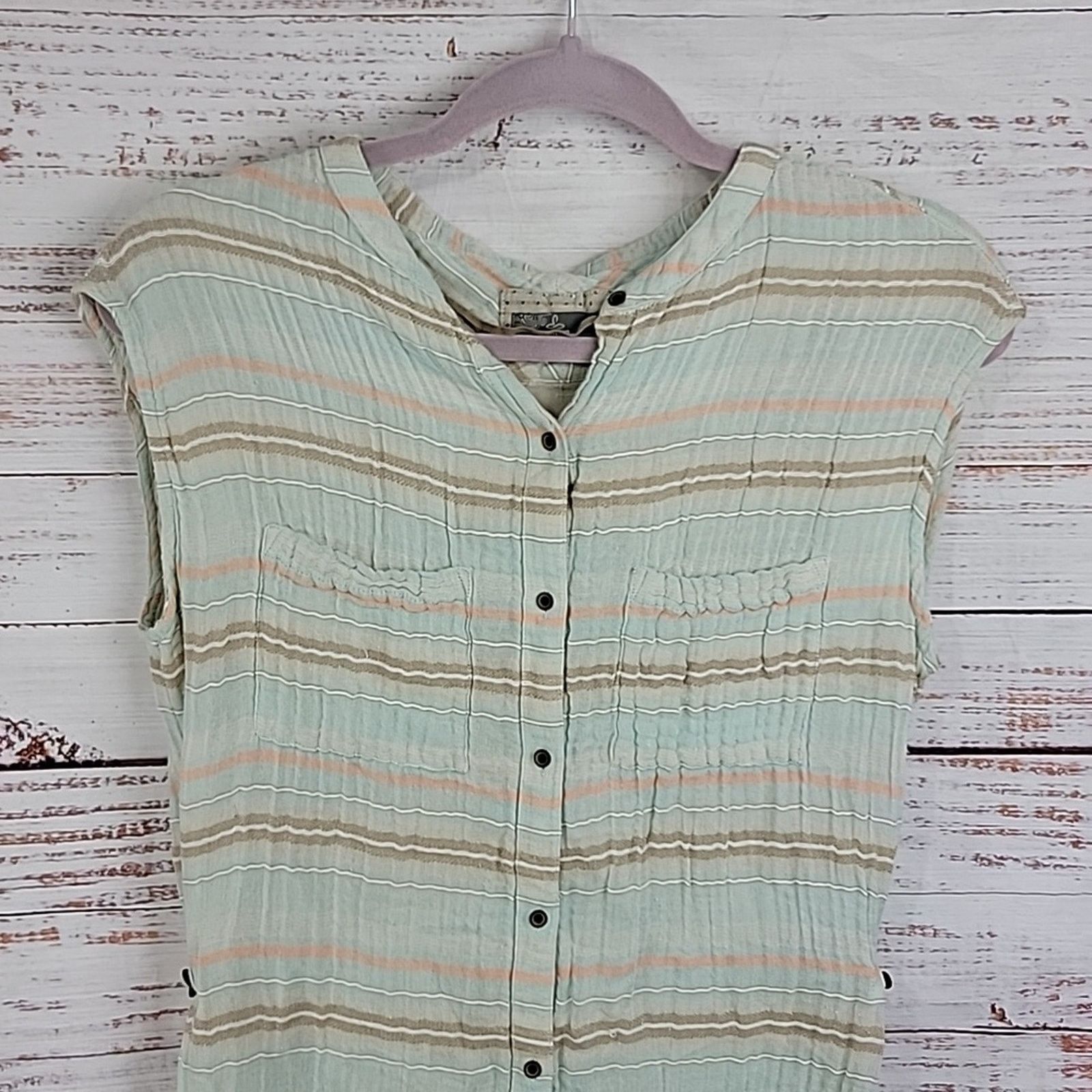 Prana prAna Mint Plaid Shirt Dress Size Small Size S / US 4 / IT 40 - 3 Thumbnail