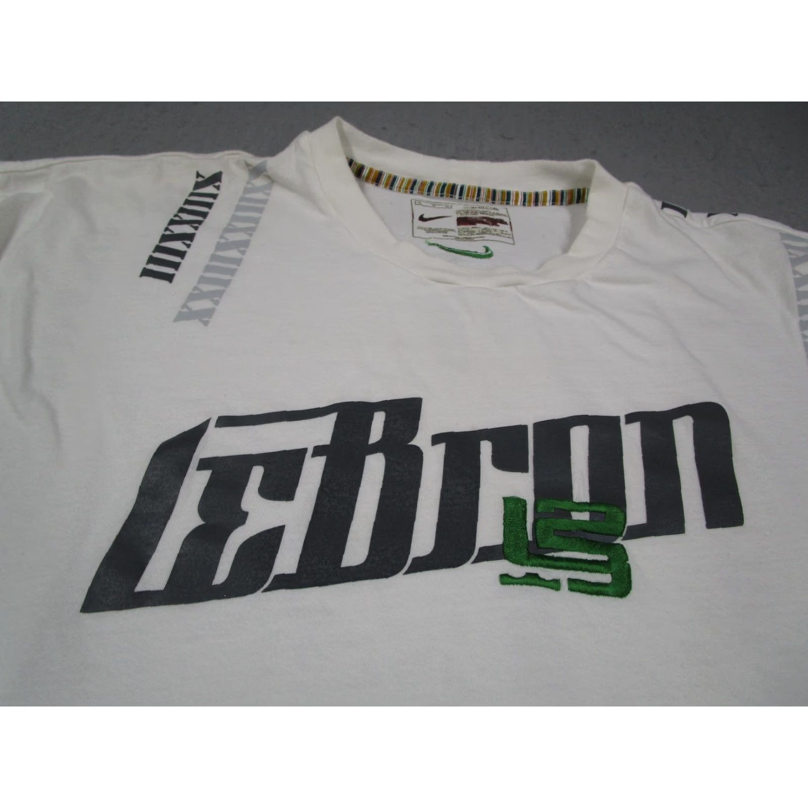 Nike Nike LeBron James Shirt Mens XL White Roman Numeral Graphic Tee 217948-101 Size US XL / EU 56 / 4 - 2 Thumbnail